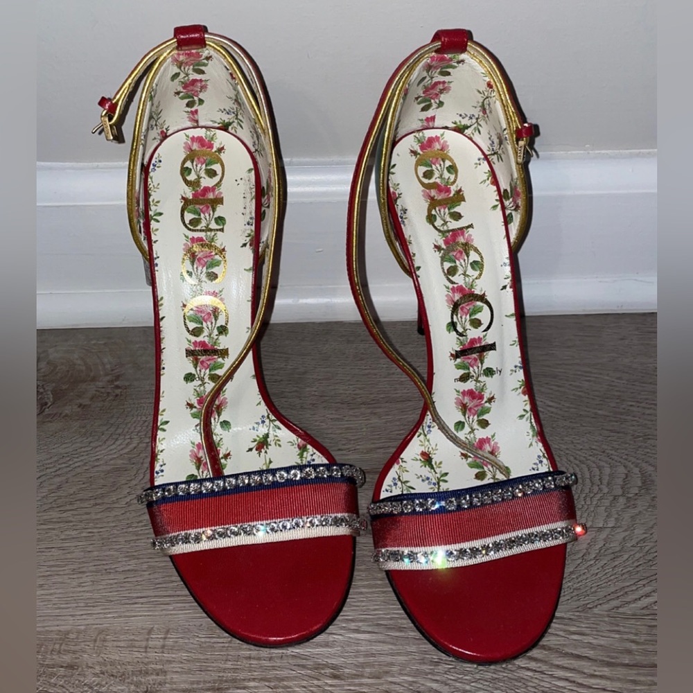 Gucci Crystal embellished heels